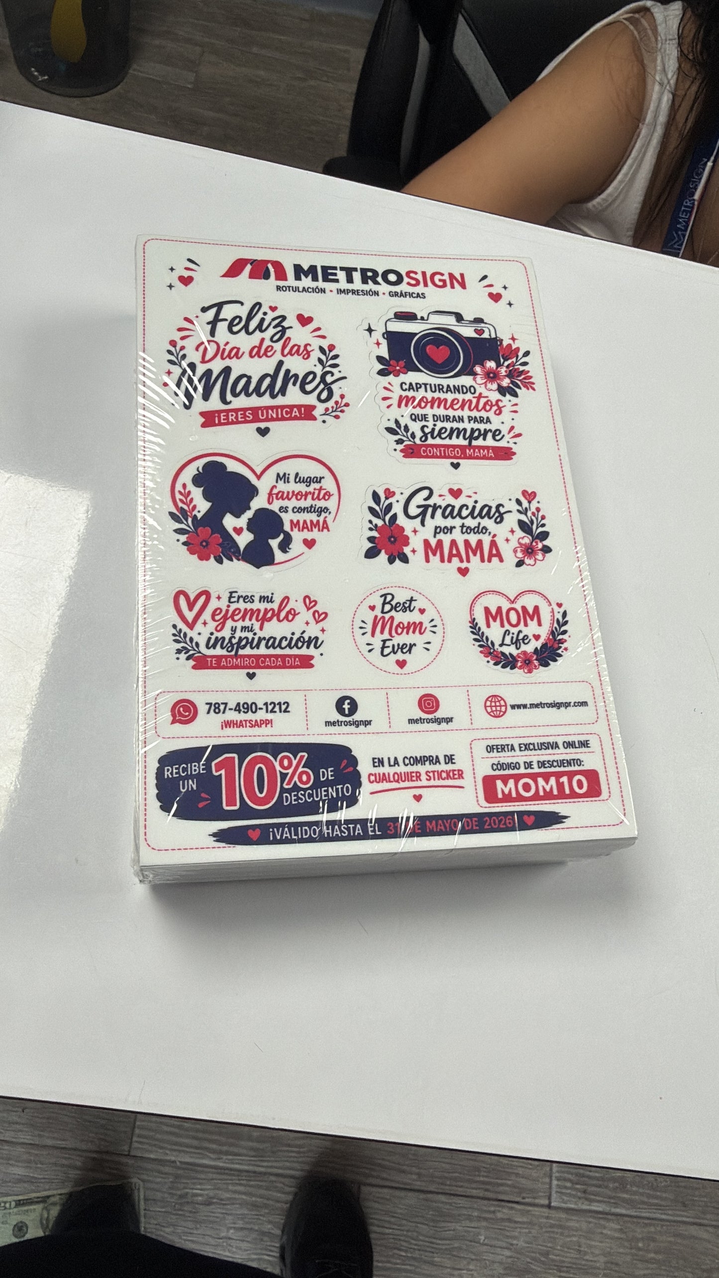 stickers in sheets