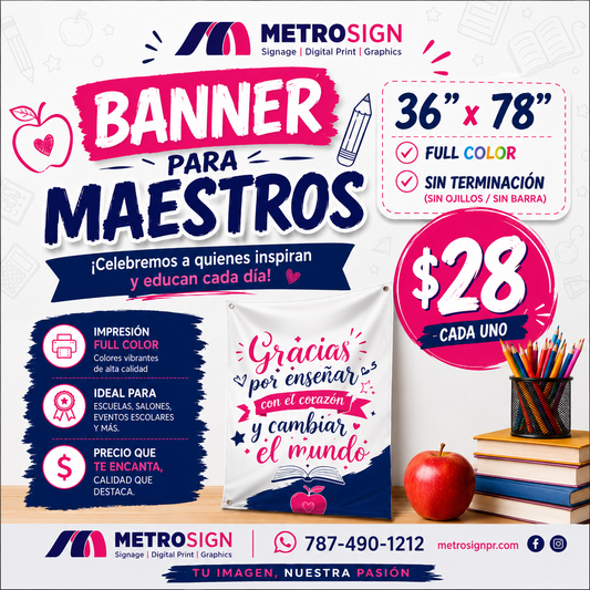 Banner para maestros